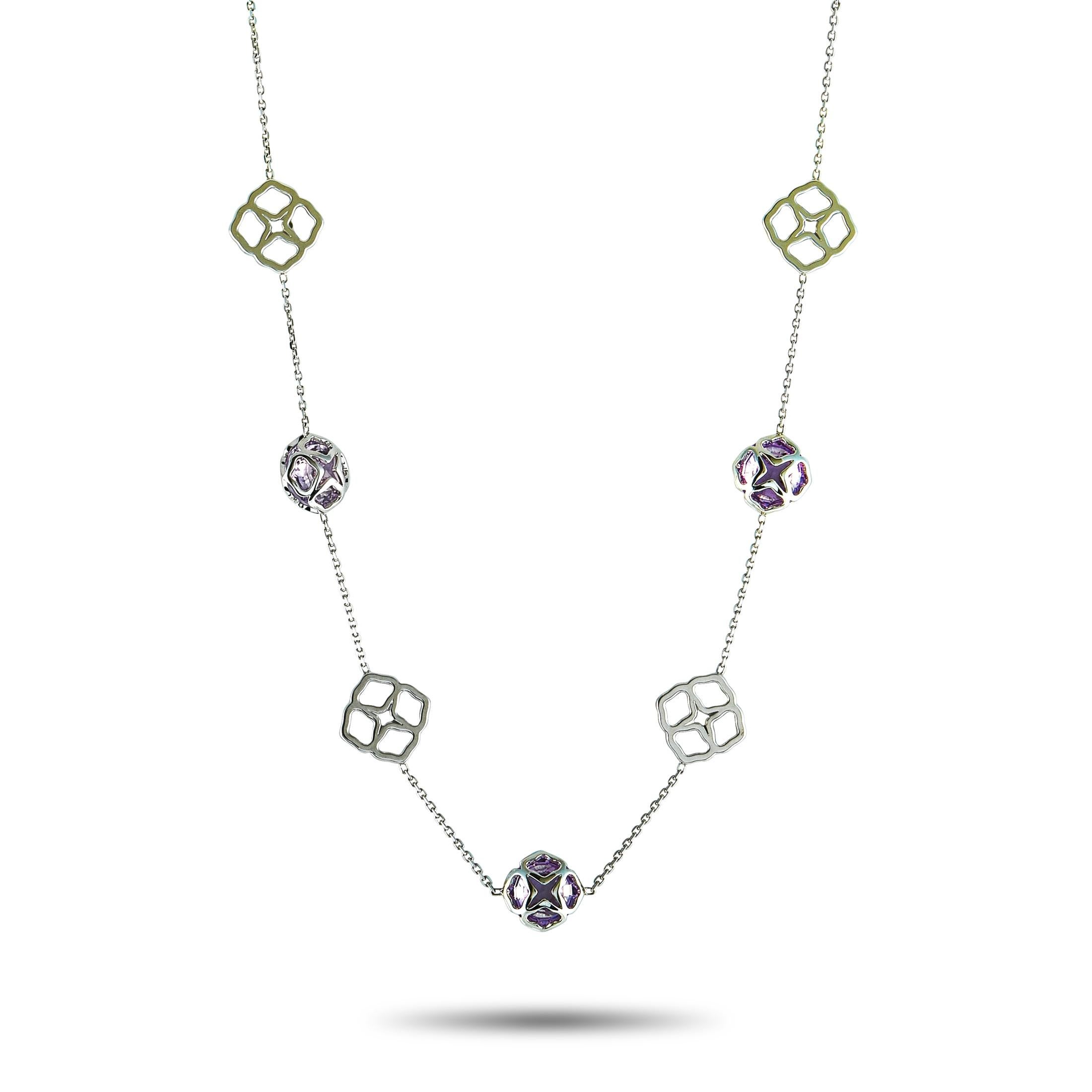 Chopard Imperiale White Gold Amethyst Necklace In New Condition In Southampton, PA