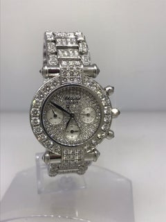 Chopard Imperiale White Gold Pavé Diamond Chronograph Bracelet Ladies Watch