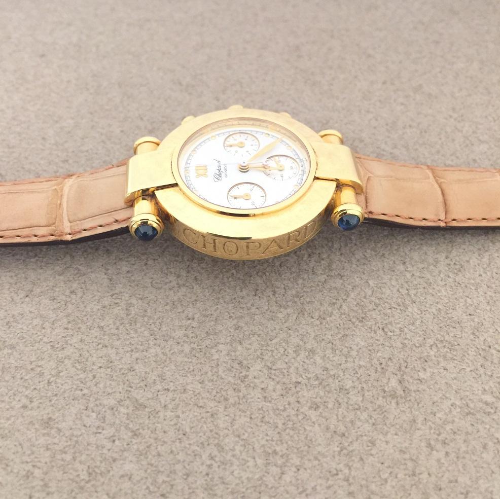 Chopard Imperiale Yellow Gold Chronograph Watch 38/3157/23 In New Condition For Sale In Wilmington, DE