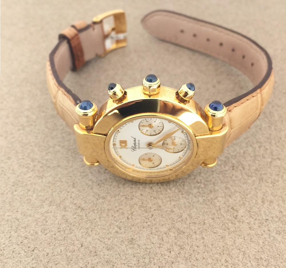 Chopard Imperiale Montre chronographe en or jaune 38/3157/23 en vente 2