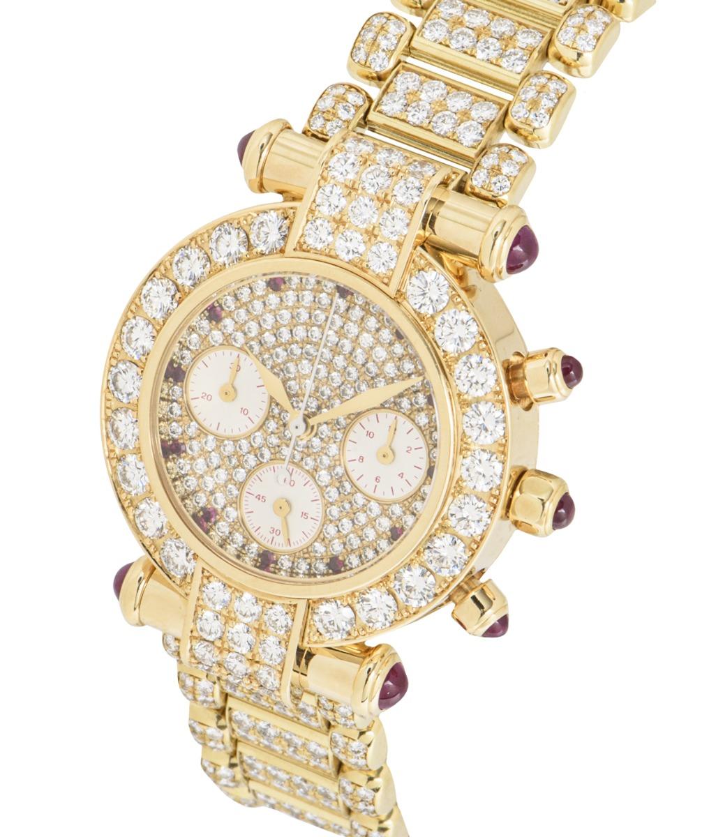 Round Cut Chopard Imperiale Yellow Gold Diamond & Ruby Set 38/3168-21