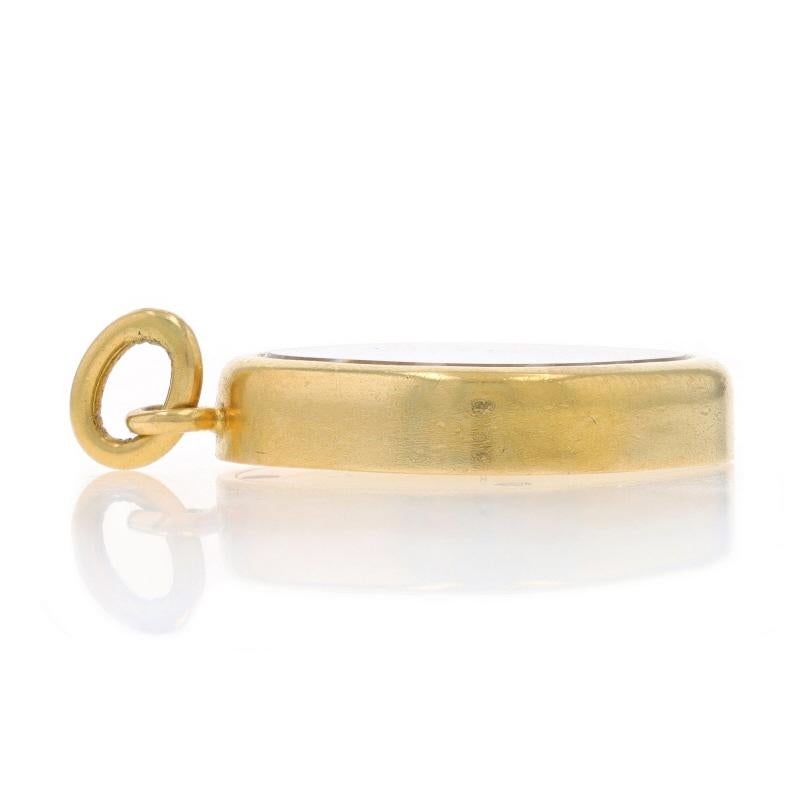 Taille simple Chopard Pendentif lettre initiale en or jaune 18 carats flottant DH HD Monogram en vente