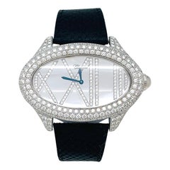 Chopard Jewelry Watch, White Gold Set with Diamonds