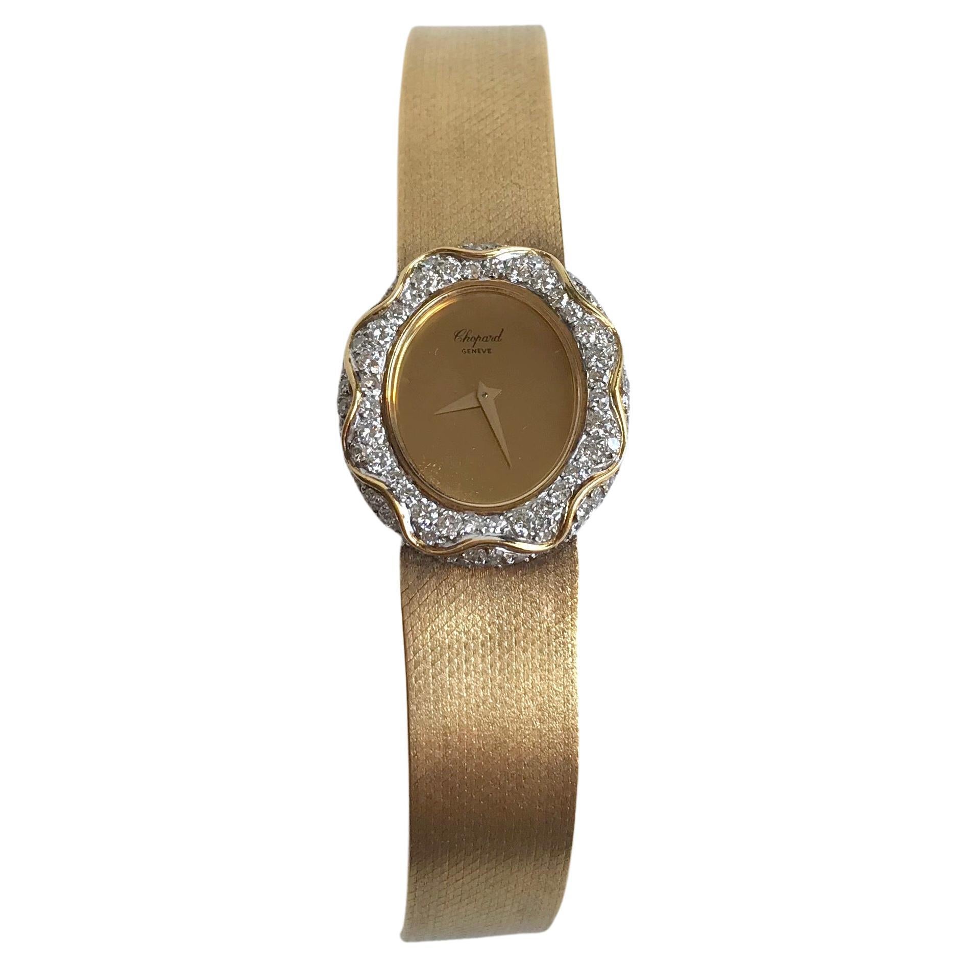 Chopard Kutchinsky Women's Bracelet Watch in 18 Karat Gold Diamonds For Sale