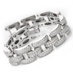 Chopard La Strada Gliederarmband aus 18 Karat Weißgold mit 12 Karat Diamanten im Pavé-Schliff