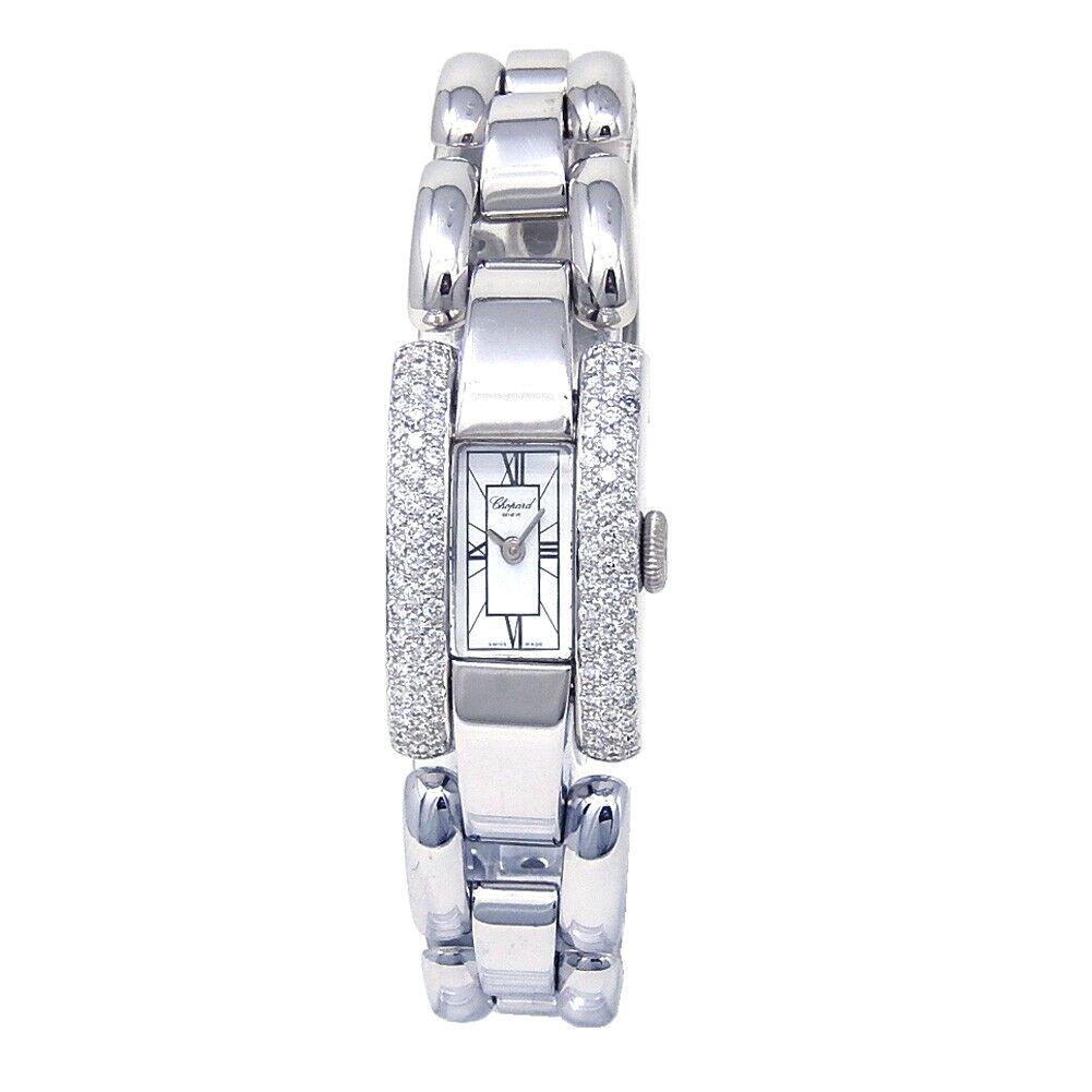 Chopard La Strada 18 Karat White Gold Swiss Quartz Diamond Ladies Watch 41/7396 For Sale