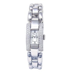 Chopard La Strada 18 Karat White Gold Swiss Quartz Diamond Ladies Watch 41/7396