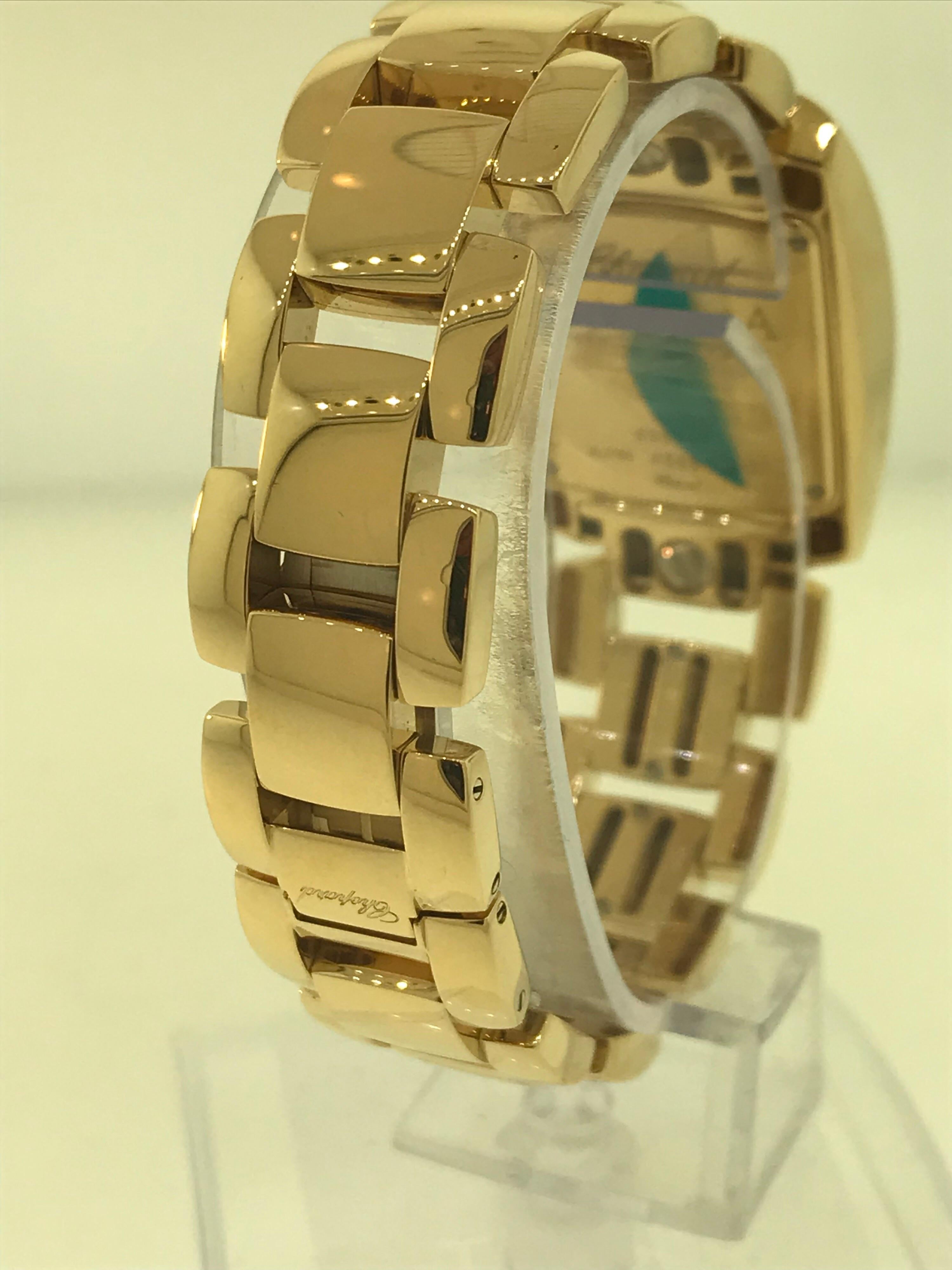 Chopard La Strada 18 Karat Yellow Gold Ladies Bracelet Watch 41/9254 For Sale 3