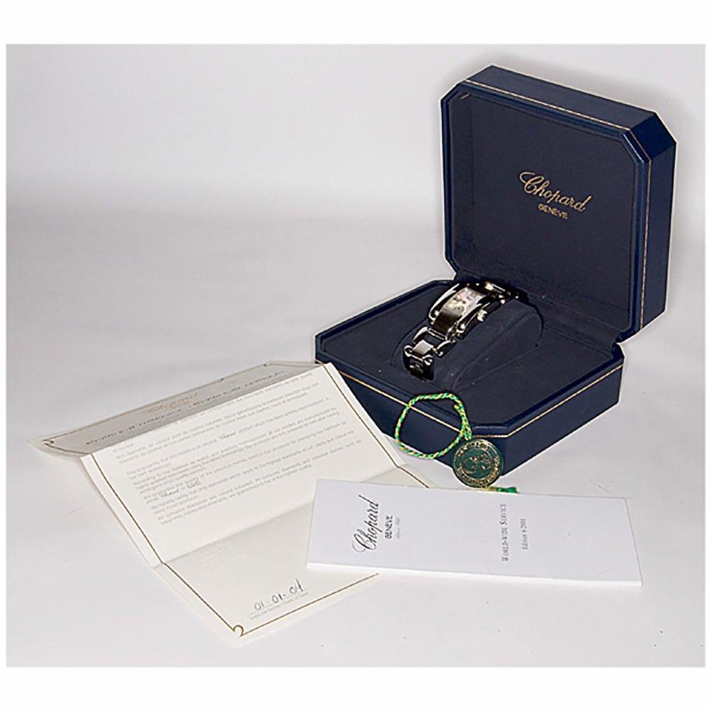 Chopard La Strada Reference #:41/8357. Ladies Chopard La Strada with Mother of Pearl dial in stainless steel. Quartz w/ subseconds. With box and papers. Ref 41/8357. Fine Pre-owned Chopard Watch. Certified preowned Chopard La Strada 41/8357 watch is