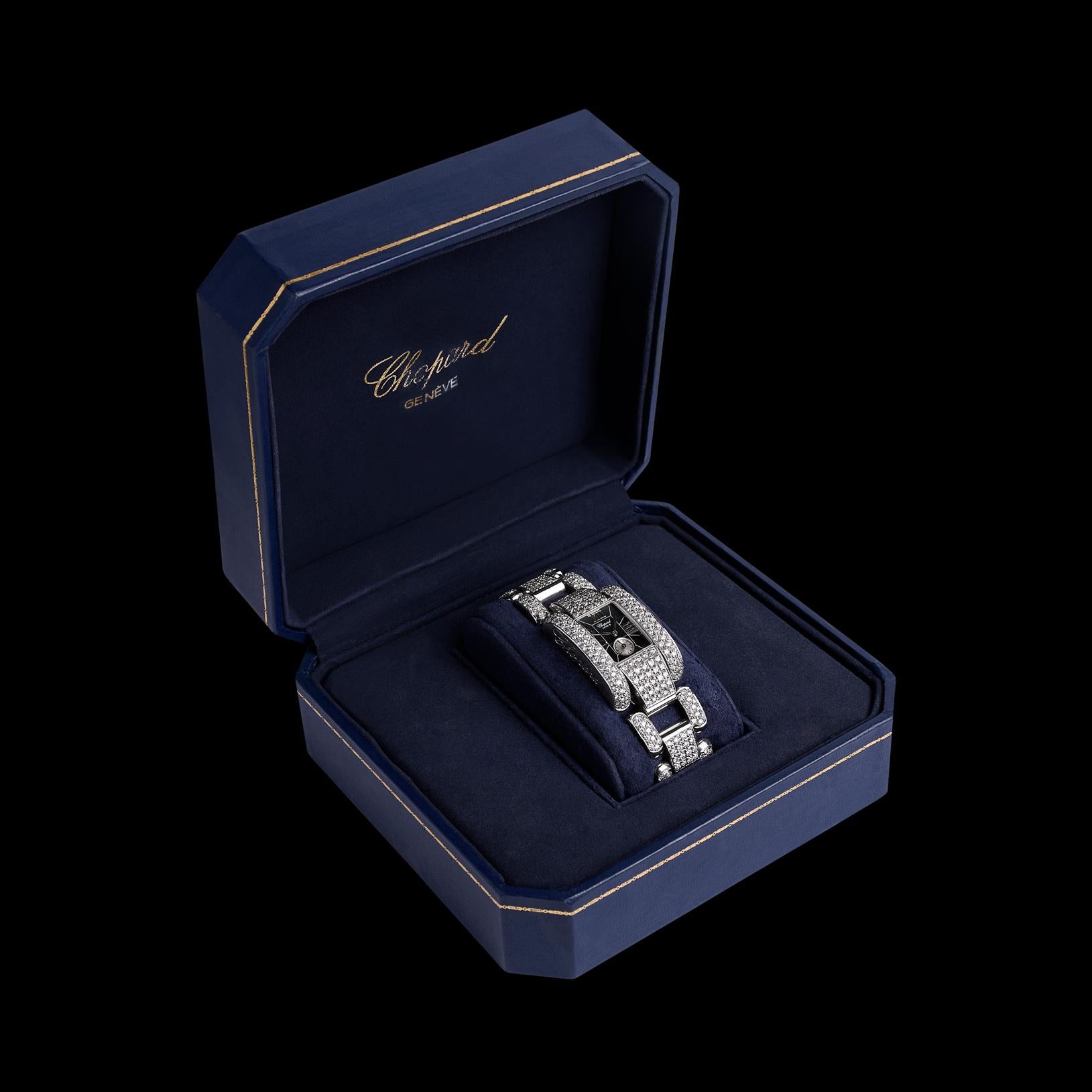 Taille ronde Chopard Montre-bracelet La Strada en diamants en vente