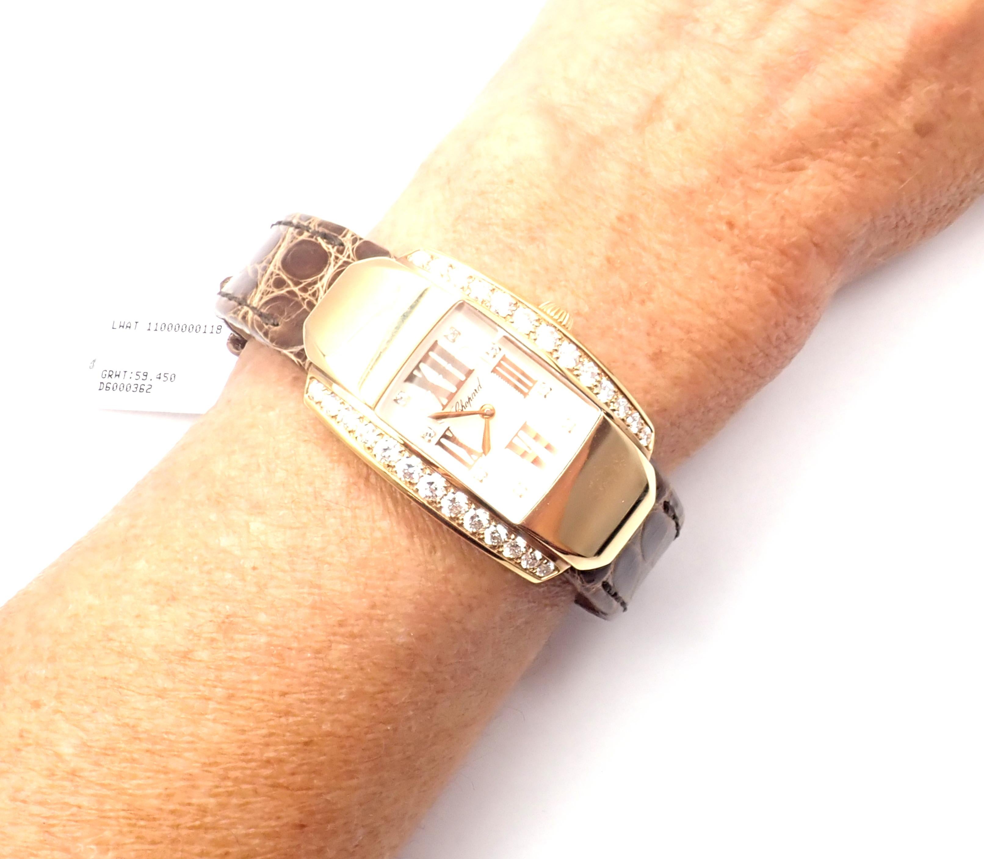 Chopard La Strada Diamond Yellow Gold Watch 3