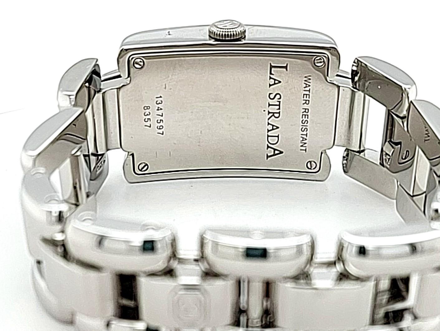 Chopard La Strada Ladies in Steel with Partial Diamond on Bezel For Sale 2