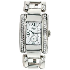 Chopard Montre La Strada en acier pour femmes avec diamants partiels sur le chaton