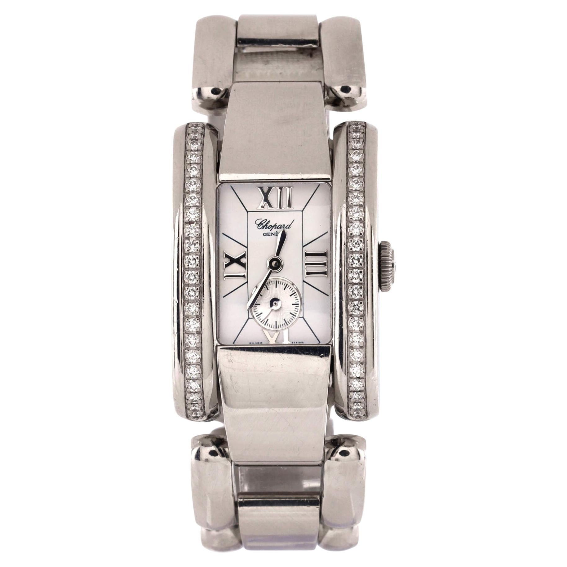 Chopard La Strada Quartz Watch Stainless Steel with Diamond Bezel 24