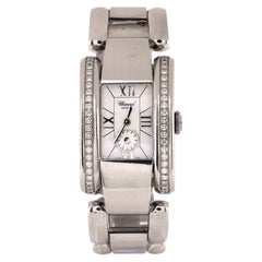 Chopard La Strada Quarz-Uhr aus Edelstahl mit Diamant-Lünette 24