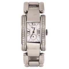 Chopard Montre La Strada à quartz en acier inoxydable avec lunette en diamant 24