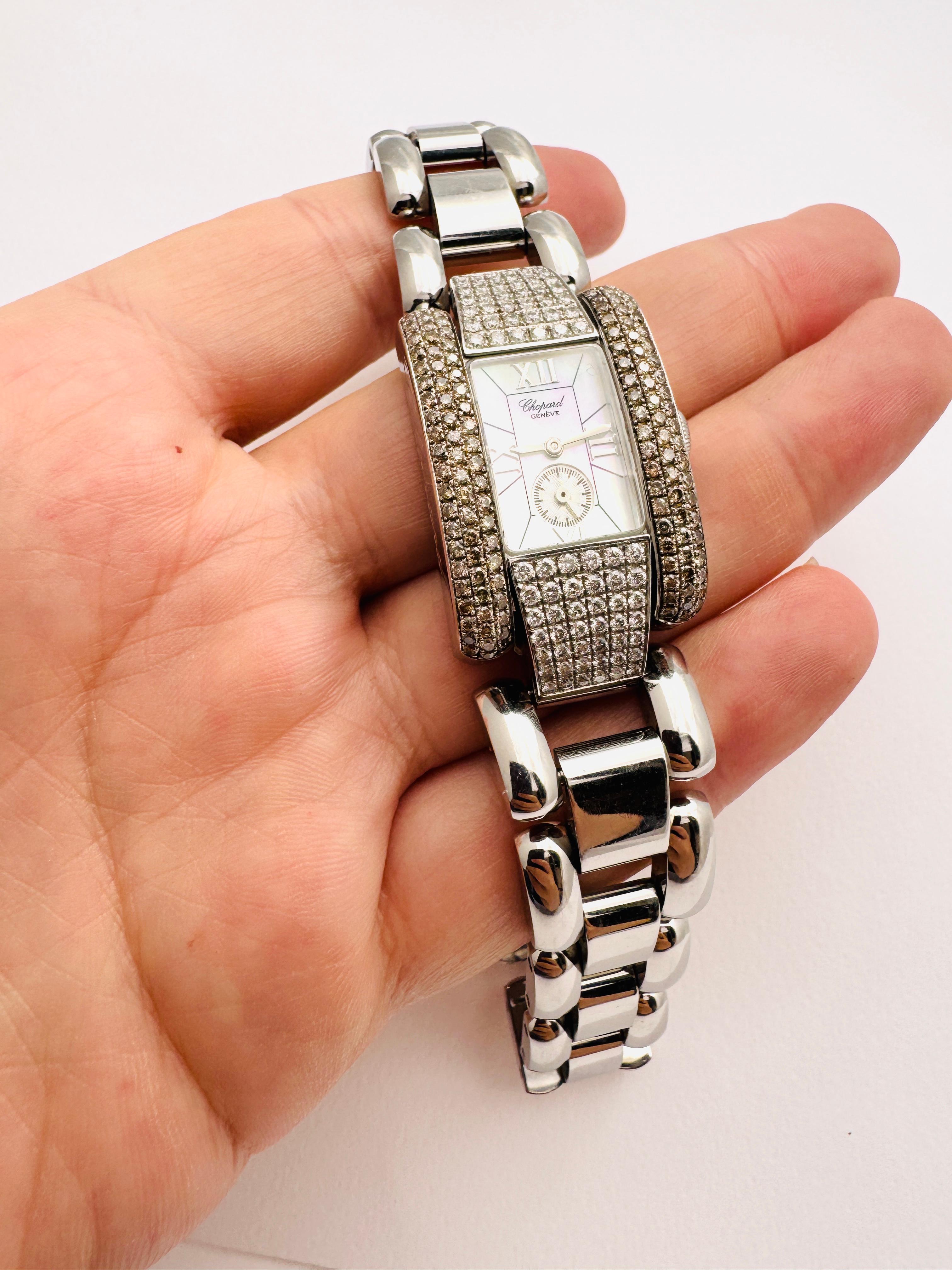 Chopard La Strada ref. 8357 Diamonds Mother Of Pearl Dial In Original Box For Sale 10