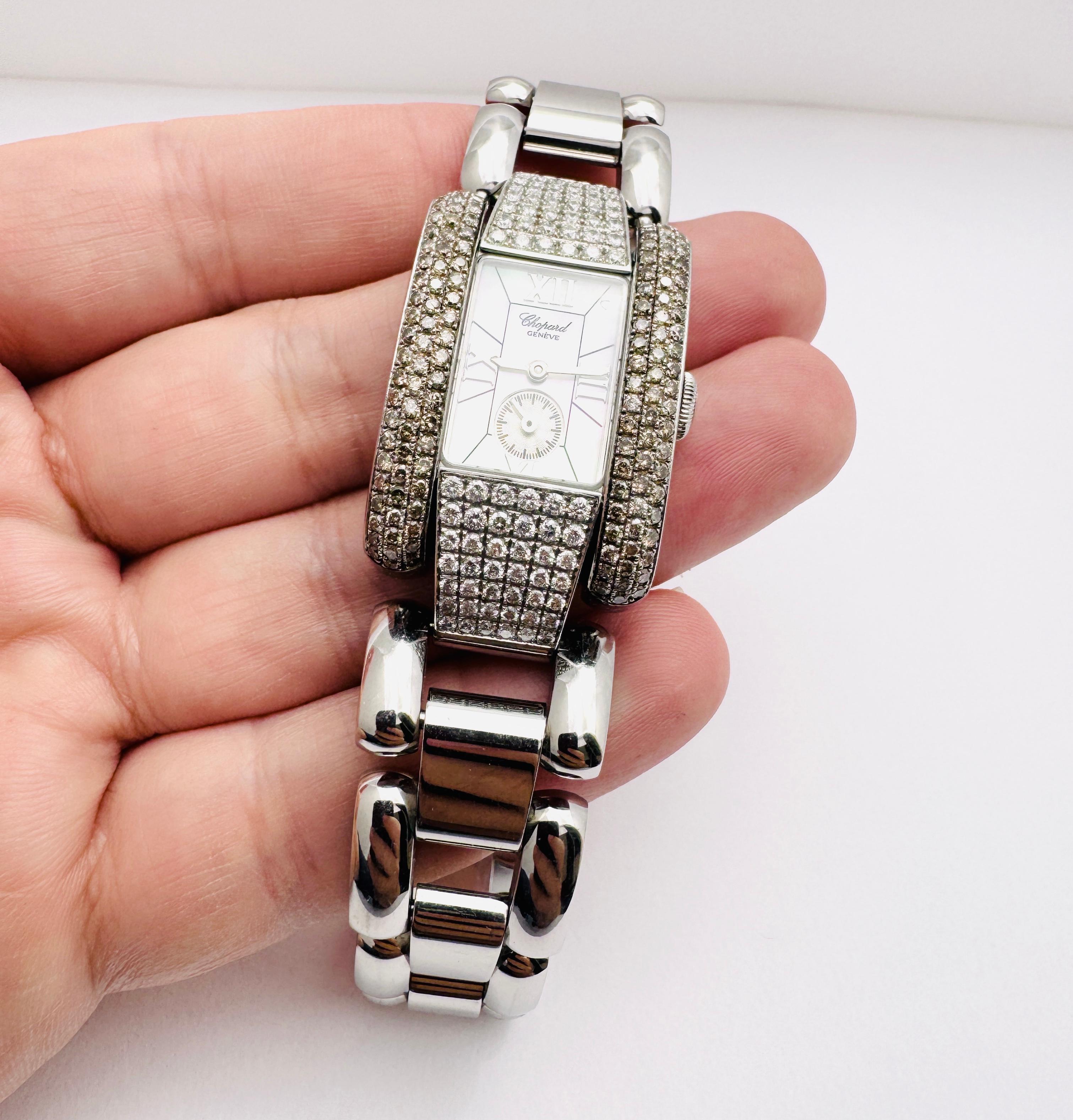 Chopard La Strada ref. 8357 Diamonds Mother Of Pearl Dial In Original Box For Sale 11