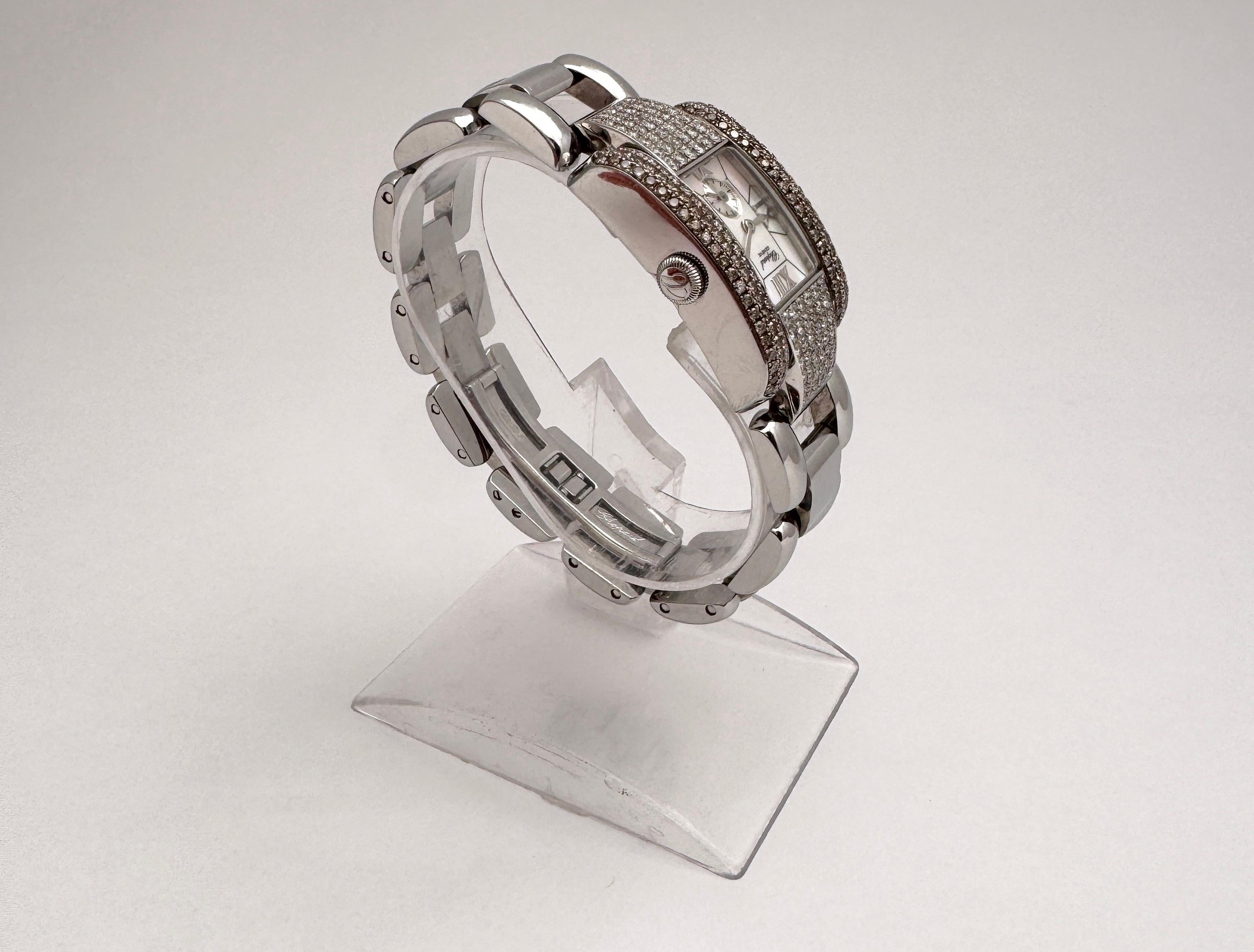 Chopard La Strada ref. 8357 Diamonds Mother Of Pearl Dial In Original Box In Good Condition For Sale In Toronto, CA