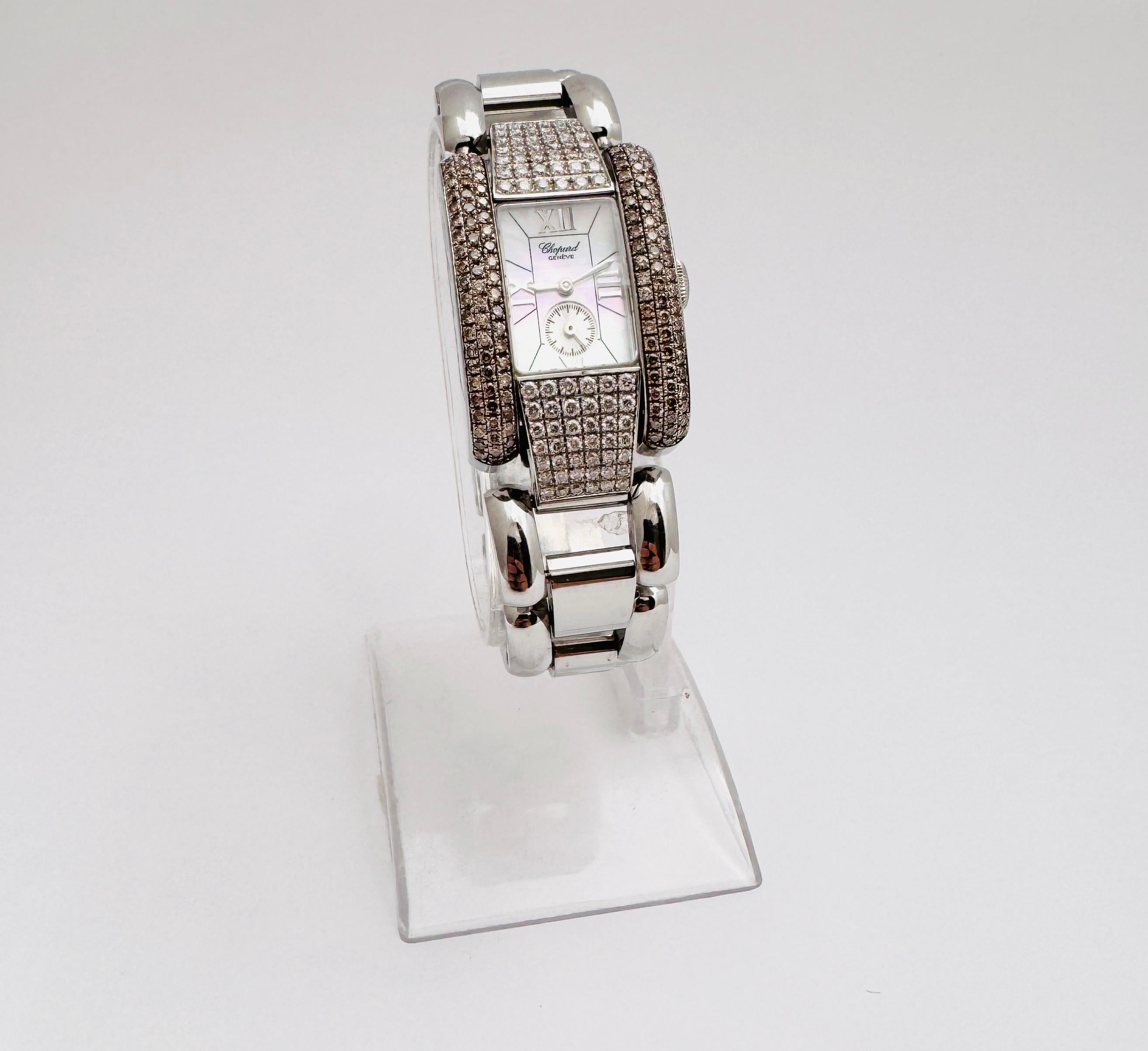 Chopard La Strada ref. 8357 Diamonds Mother Of Pearl Dial In Original Box For Sale 4