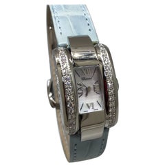 Chopard La Strada Stainless Steel Diamond White Dial Leather Band Ladies Watch