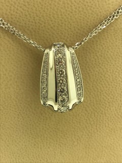 Chopard La Strada White Gold and Diamond Pendant Necklace 79/9455-1001