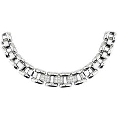 Chopard Collier La Strada en or blanc avec diamants