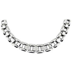 Chopard Collier La Strada en or blanc avec diamants