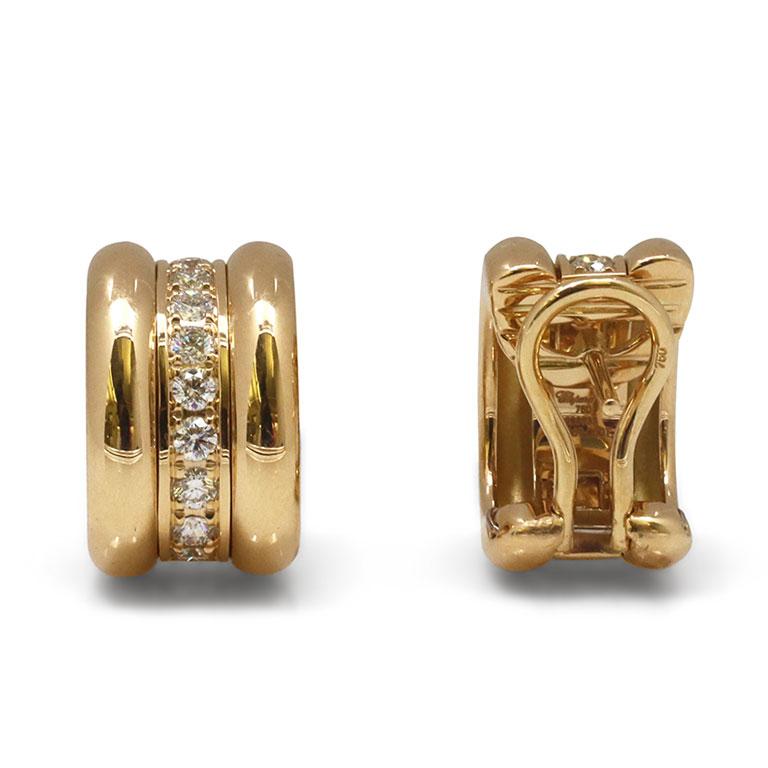 chopard diamond hoop earrings
