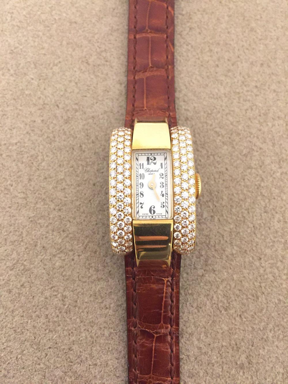 Chopard Ladies La Strada 18k Yellow Gold and Diamond Watch 
41/6659/8