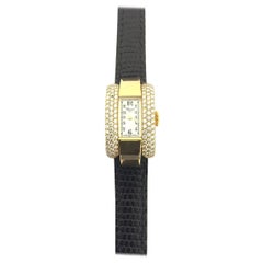 Chopard La Strada Yellow Gold and Diamond Ladies Watch 41-6659-8