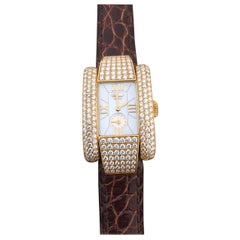 Chopard La Strada Montre pour femme en or jaune et diamants 41/6847