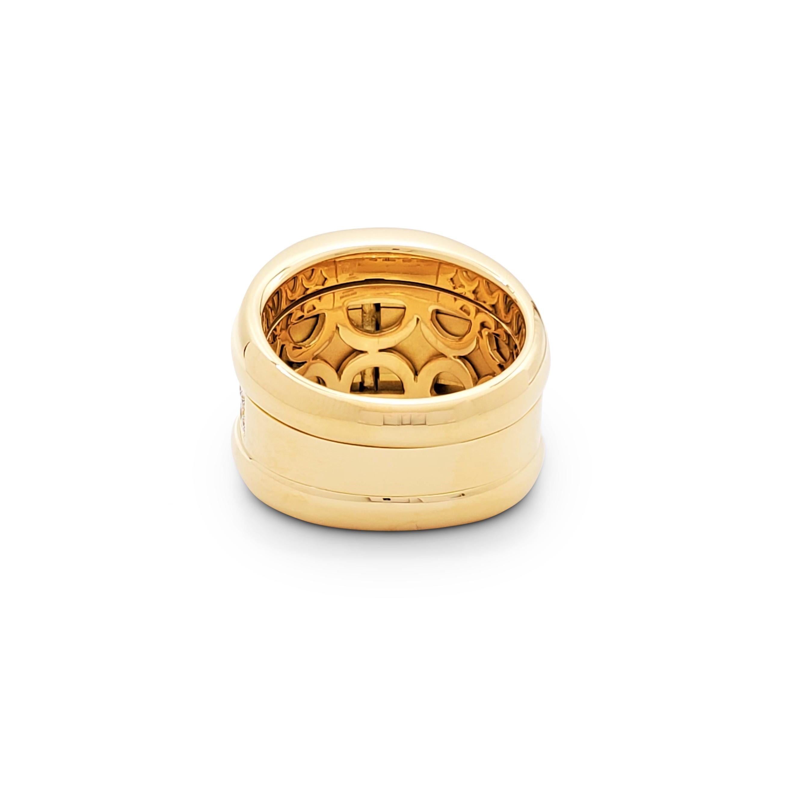 Chopard 'La Strada' Yellow Gold and Diamond Ring In Excellent Condition In New York, NY