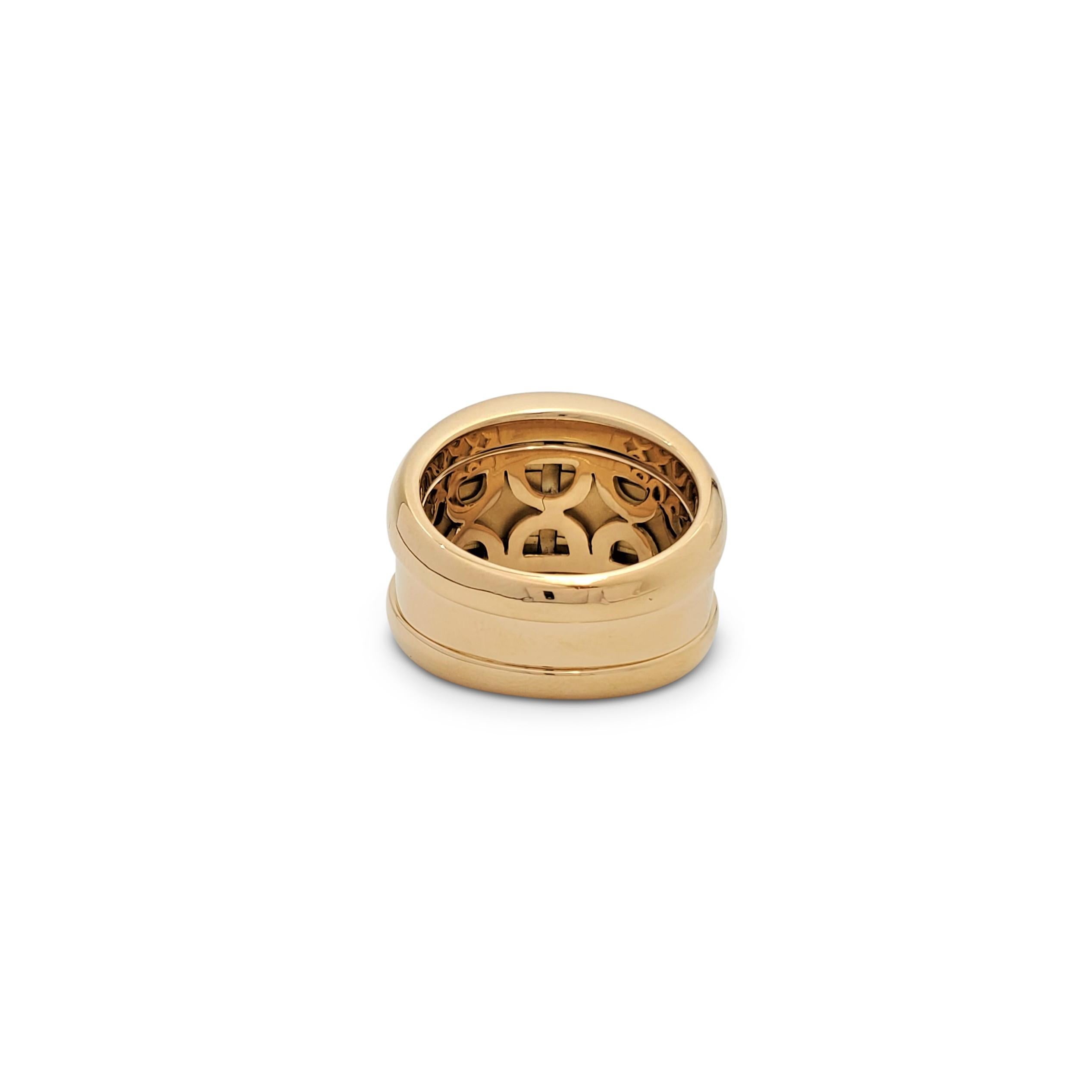 Round Cut Chopard 'La Strada' Yellow Gold and Diamond Ring