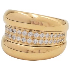 Chopard 'La Strada' Yellow Gold and Diamond Ring
