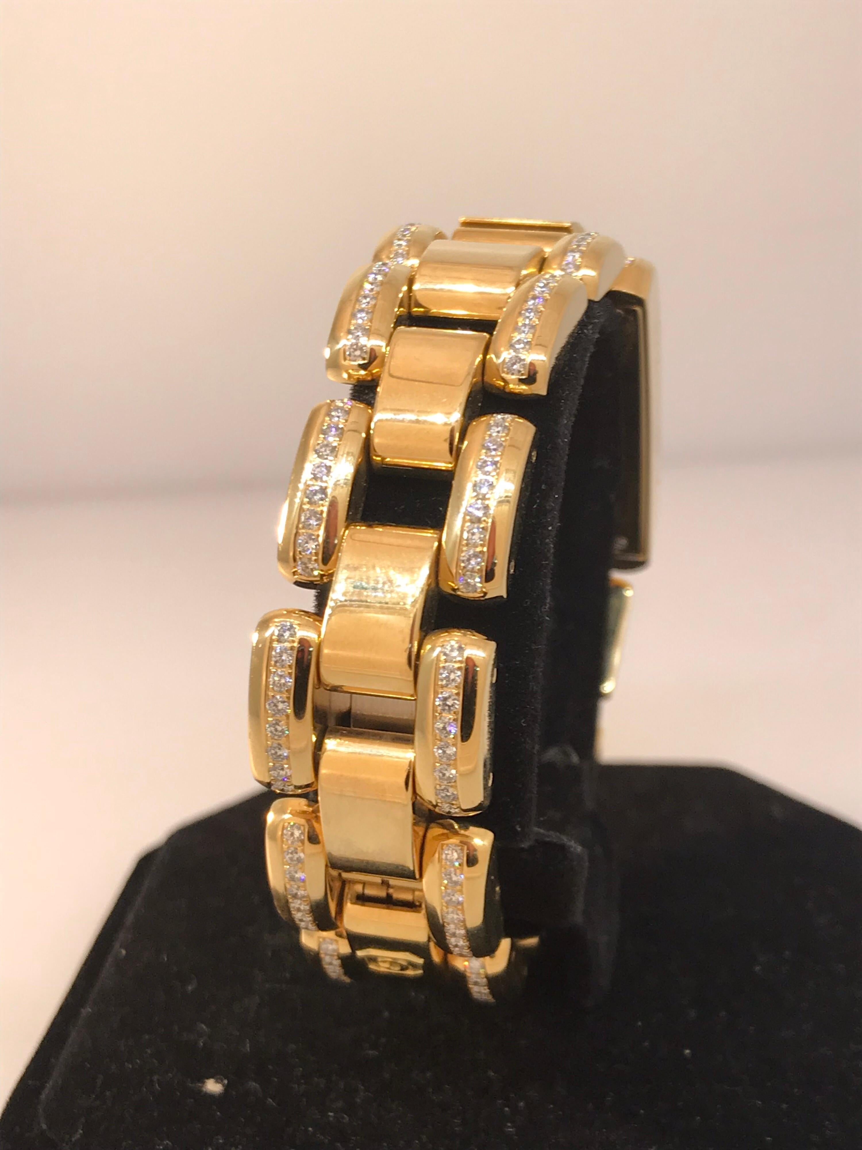 Chopard La Strada Yellow Gold and Diamond Bracelet Ladies Watch 41/6916 New For Sale 2