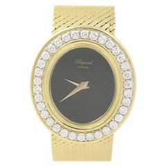 Chopard Ladies Diamond Watch, 18 Karat Gold Quartz 2 Year Warranty 1.36 Carat