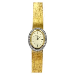 Orologio da polso Chopard Donna con diamanti in oro 18 carati Orologio svizzero retrò metà secolo
