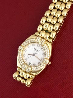 Chopard Ladies Gstaad 18 Karat Gold and Diamonds Quartz Wristwatch