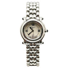 Used Chopard Ladies Happy Sport 27/8250-23 Floating Diamonds Stainless Steel 26mm