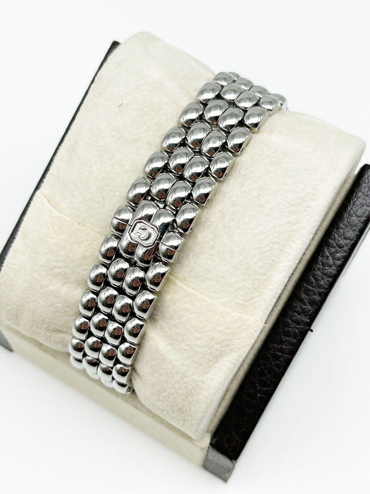 Chopard Montre Happy Sport en acier inoxydable avec diamants pour femmes 27/8294-23   Excellent état - En vente à San Diego, CA