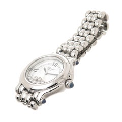 Damen-Edelstahl Happy Sport Happy Sport Happy Diamond Quarz-Armbanduhr von Chopard