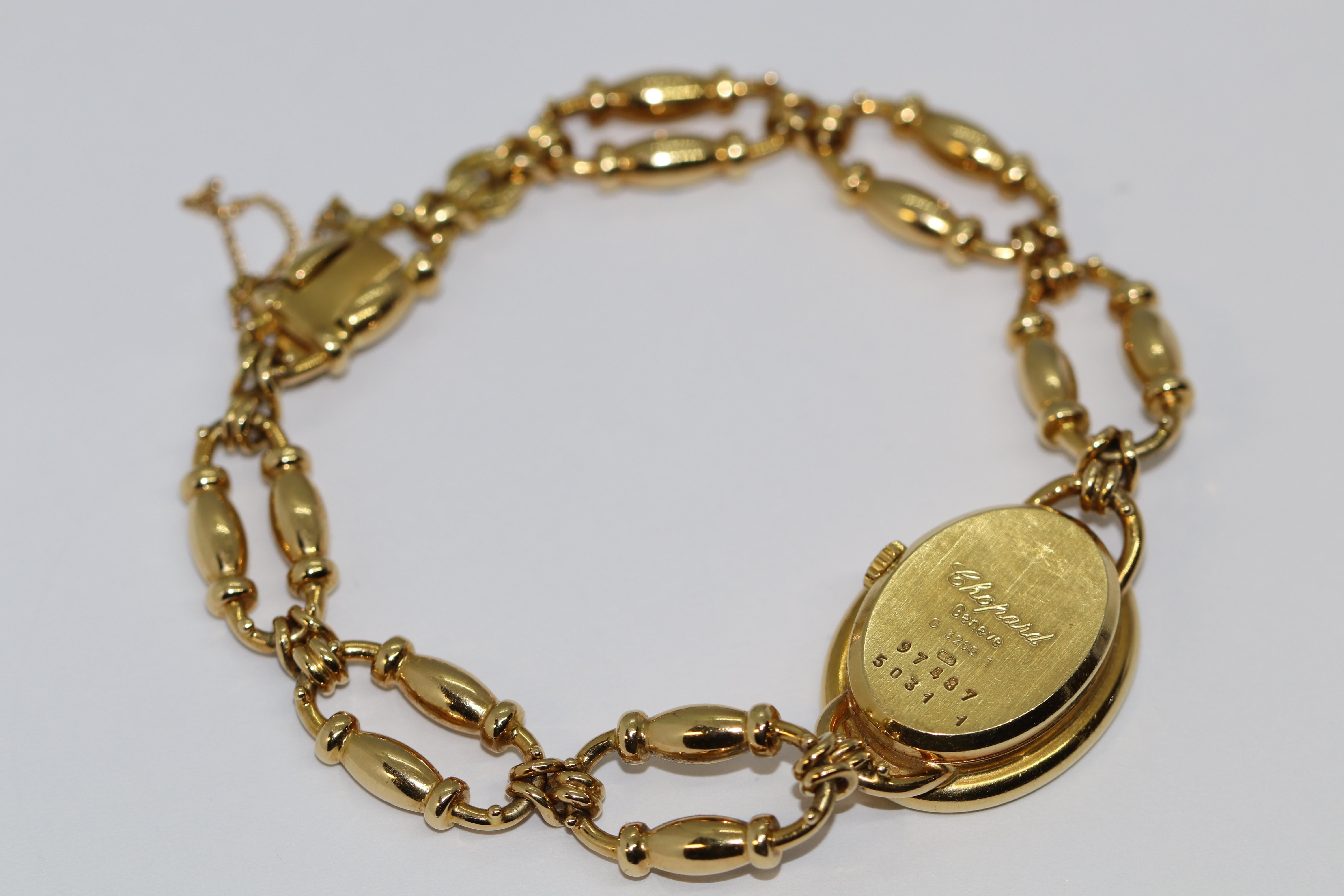 Chopard Ladies Wristwatch 18k Yellow Gold with Diamonds Ref. 5031-1 For Sale 7