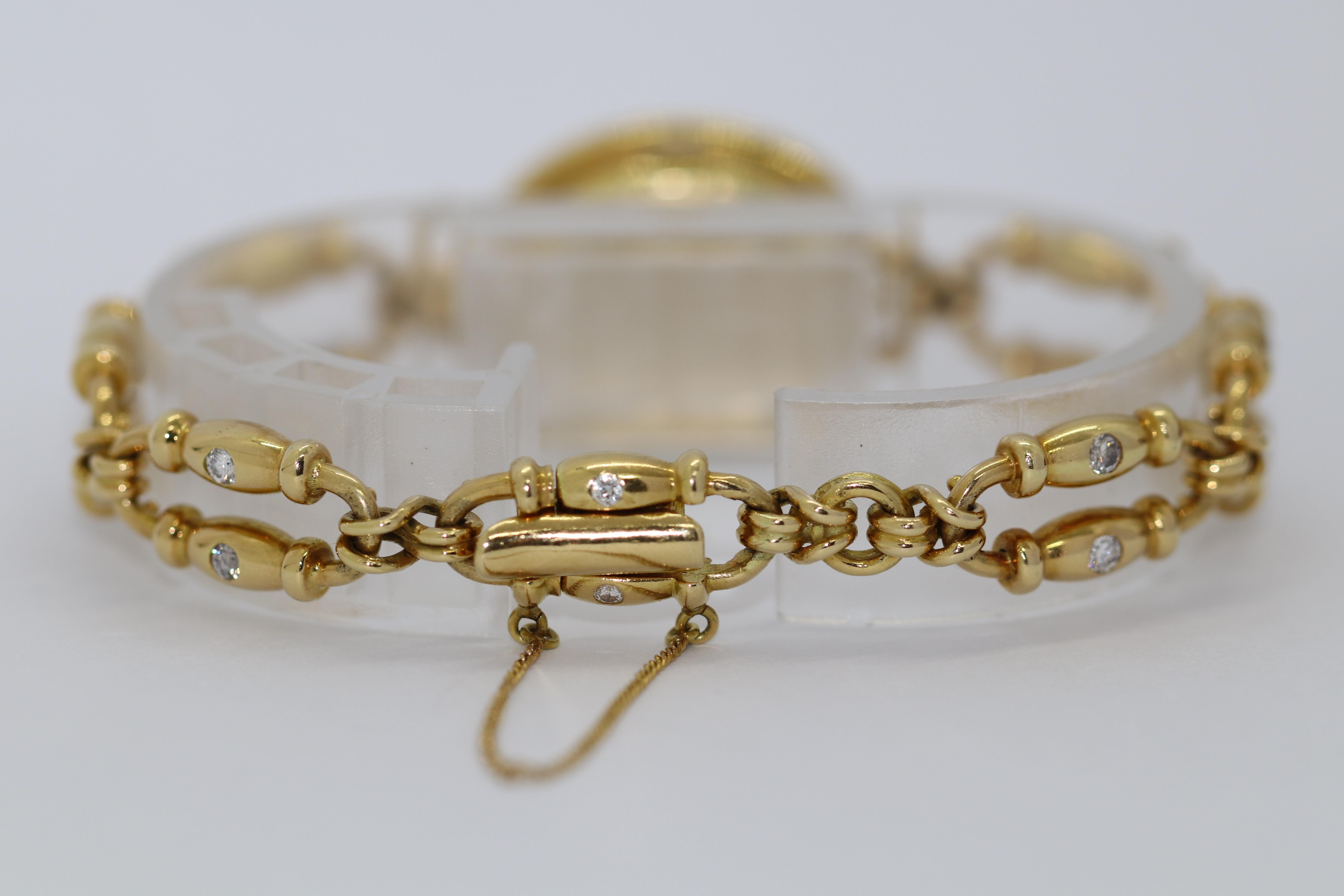 Chopard Ladies Wristwatch 18k Yellow Gold with Diamonds Ref. 5031-1 For Sale 3