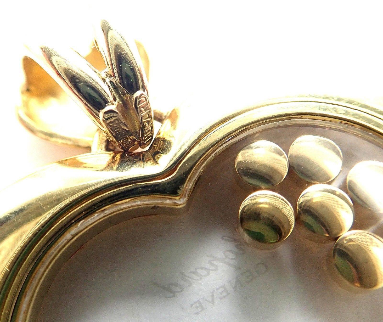 Chopard Large Happy Diamond Heart Yellow Gold Pendant Necklace 5