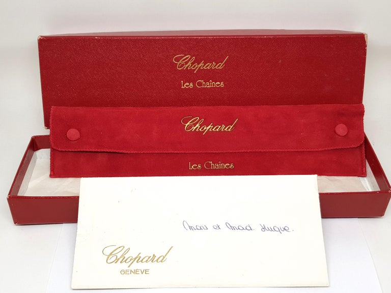 Chopard Les Chaines 18 Karat Yellow Gold Diamond Ruby Charm Bracelet ...