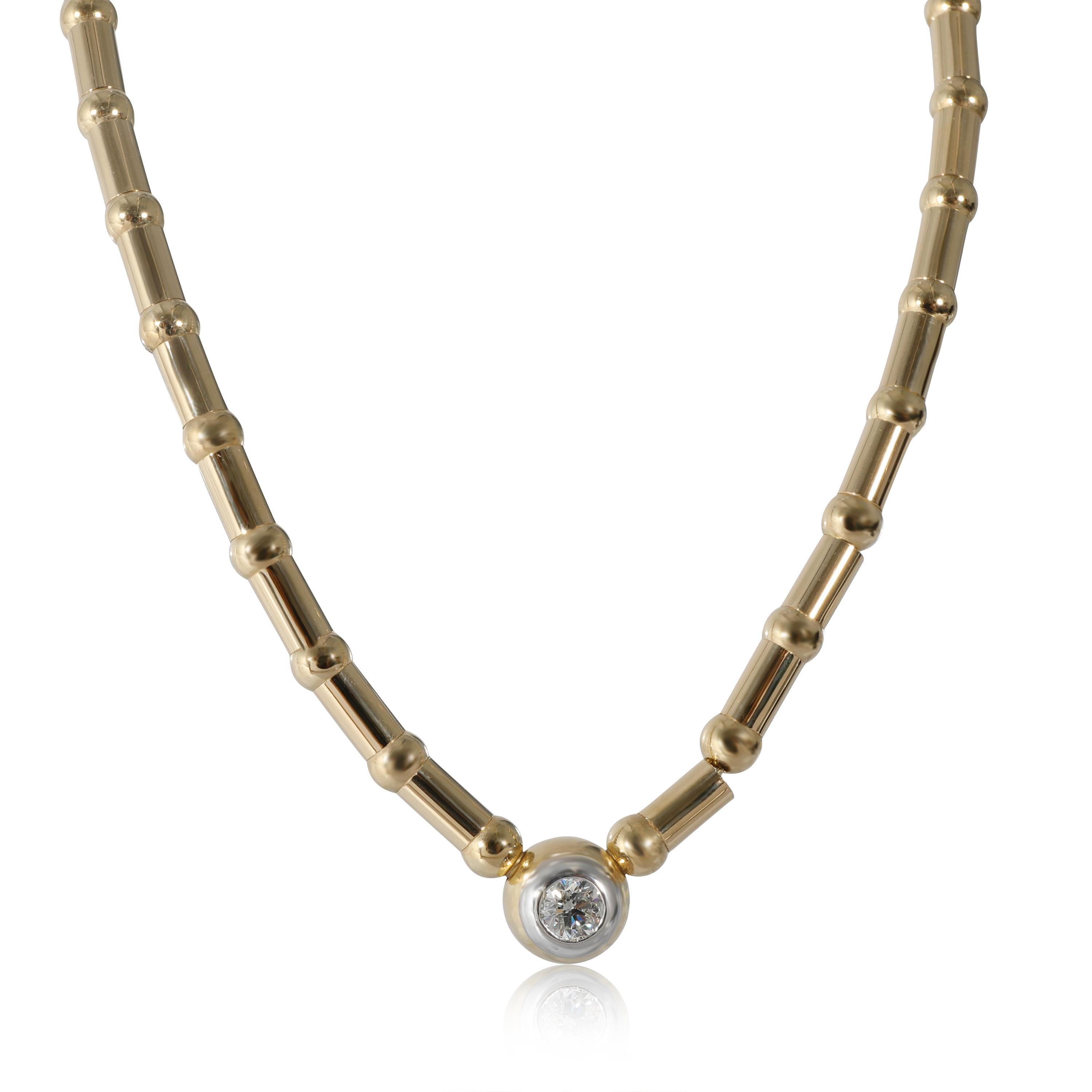 Chopard Les Chaines Diamond Necklace in 18KT Yellow Gold H SI1 0.53 CTW In Excellent Condition In New York, NY