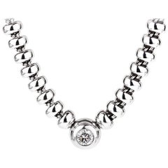 Chopard Les Chaines Diamond Solitaire White Gold Necklace