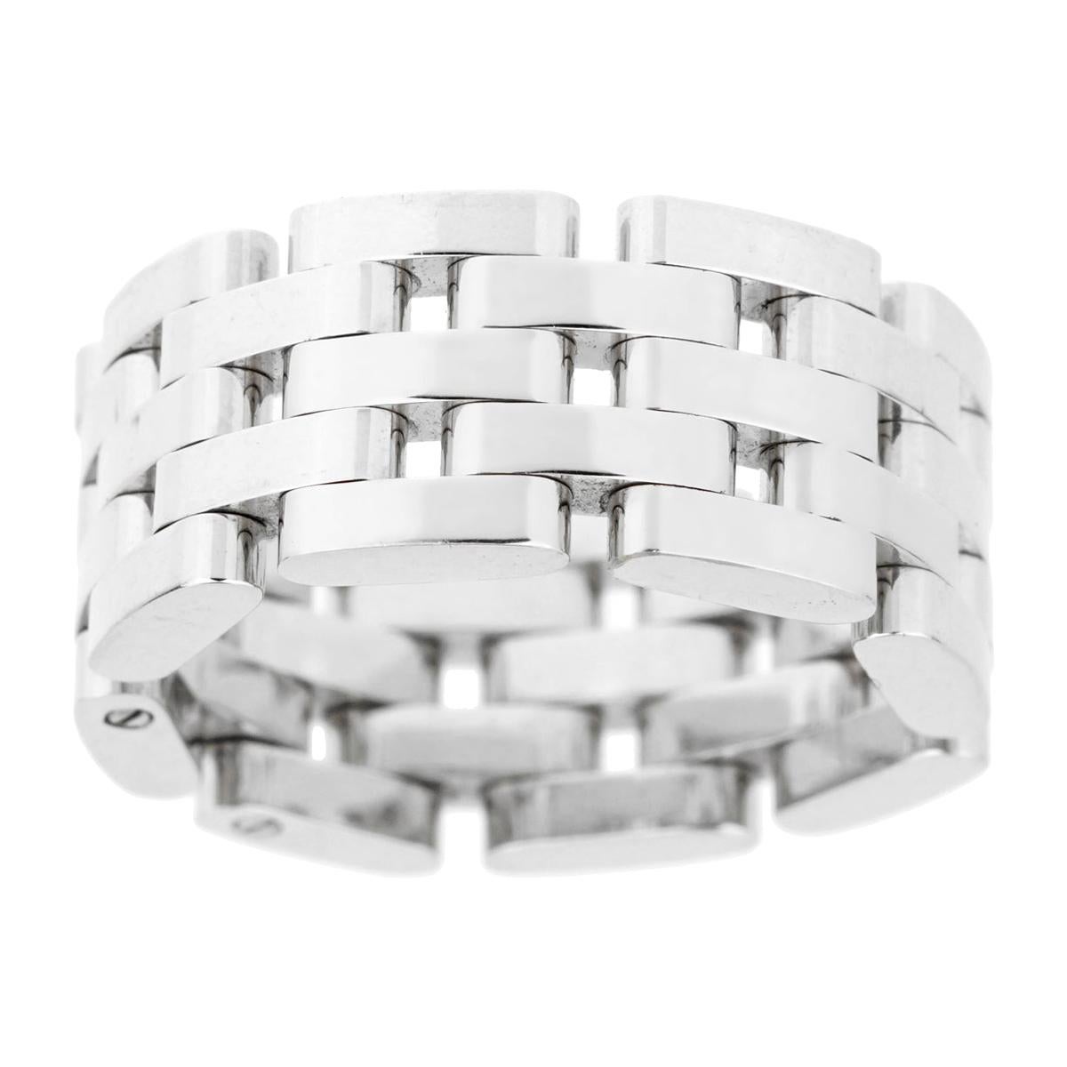 Chopard Les Chaines White Gold Link Ring For Sale