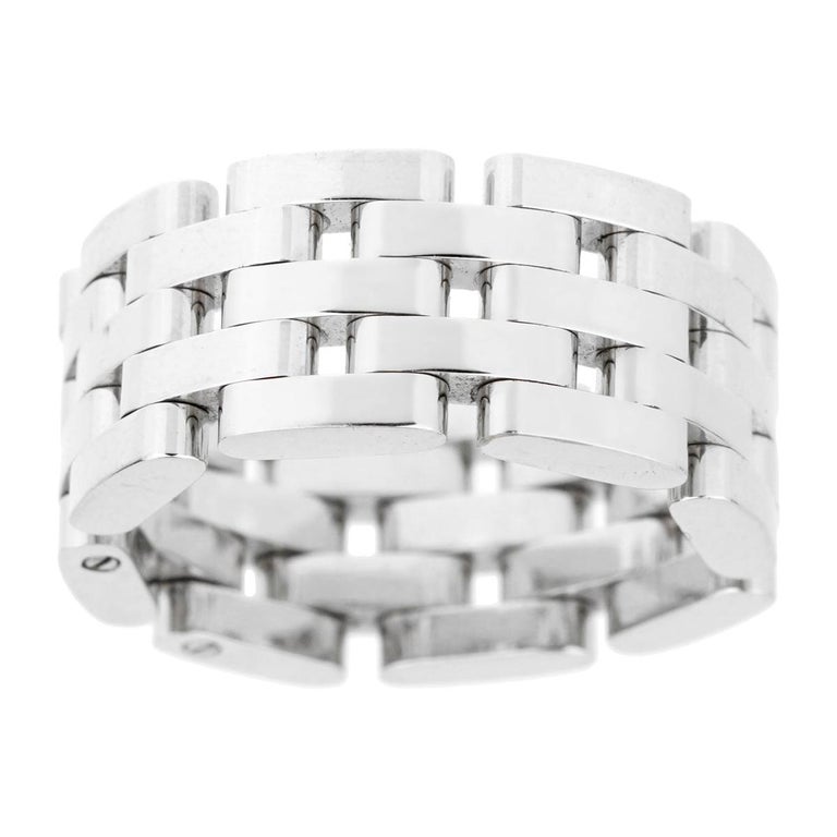 Chopard Les Chaines White Gold Link Ring For Sale at 1stDibs | chopard mens  ring
